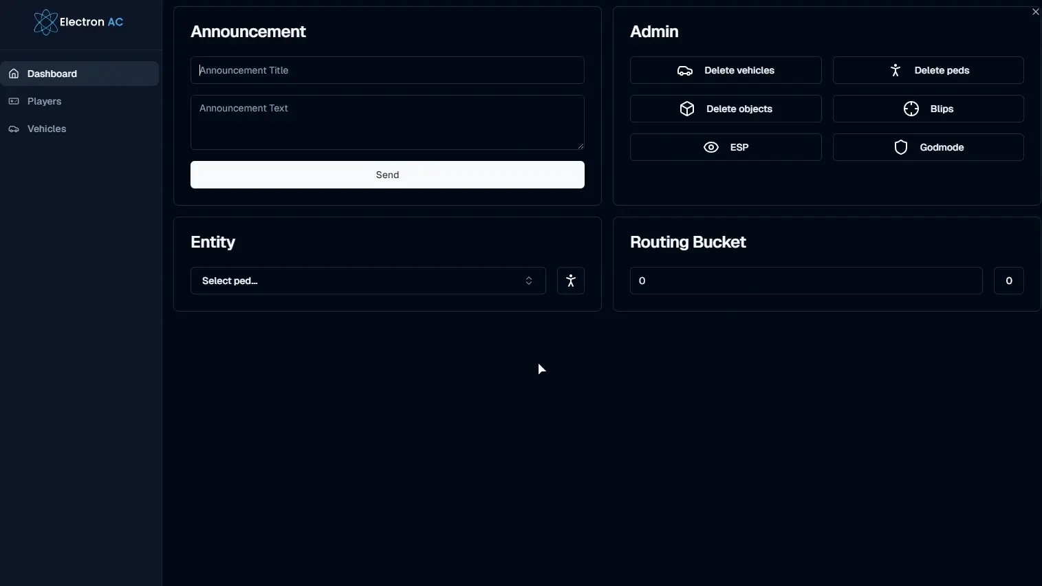 New In-Game Panel